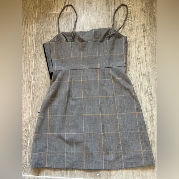 Wilfred spaghetti strap plaid midi dress size 6 - Picture 2 of 4